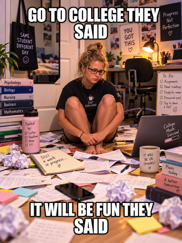 Go to college they said. It will be fun they said.